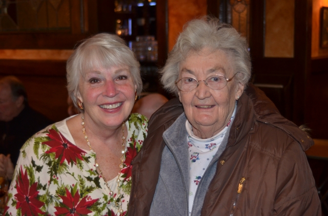 Jeanne Heid Bereznicki & Surprise Guest, Mrs. Tom Taylor (wife of chemistry teacher)@ Barts Holiday Luncheon 2012