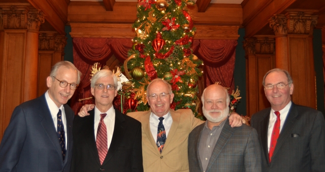 Fred Sargent, Reed Agnew, George Watt, Will Siegfried & Jeff Kumer @ Duquesne Club for Annual Christmas Luncheon 2012
