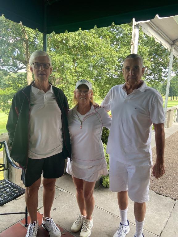 Tennis Players Reed Agnew, Kim Watt, Phil Judge at Fox Chapel G.C.